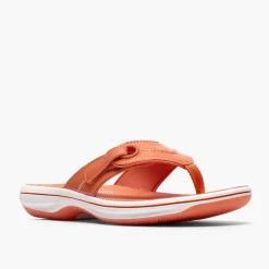 Clarks Damen Brinkley Reyna Flip Flops Orange