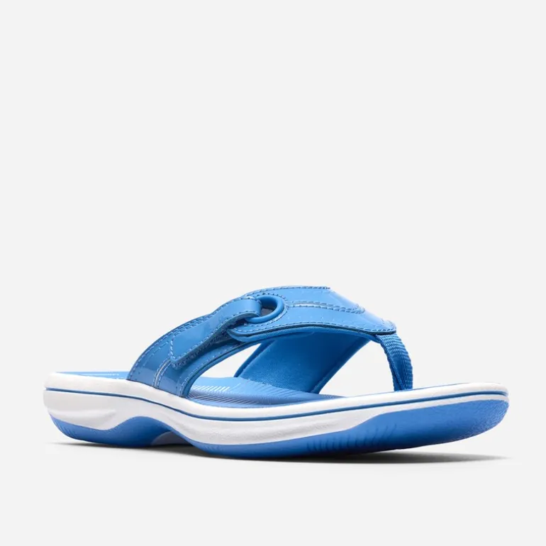 Clarks Damen Brinkley Reyna Flip Flops Bright Blue