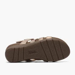 Clarks Damen Calenne Gracie Keilabsatz Sandalen Bronze Metallic