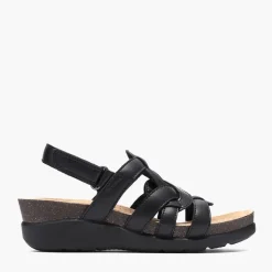 Clarks Damen Calenne Gracie Keil Sandalen Black Combi