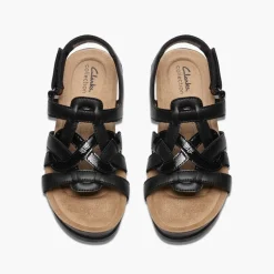 Clarks Damen Calenne Gracie Keil Sandalen Black Combi