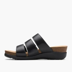 Clarks Damen Calenne Lily D-Fit Sandalen Schwarz