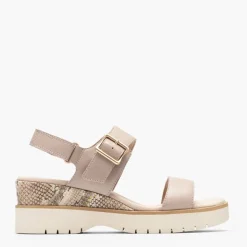 Clarks Damen Diaz Rosen Sandalen Sand Combi
