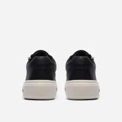 Clarks Damen Hollyrose Reißverschluss Turnschuhe Black Leather