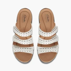 Clarks Damen Laurieann Cove D-Fit Sandalen Weiß