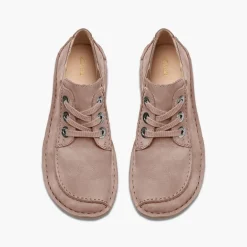Clarks Damen Lustige Traum Schnürschuhe Light Pink Suede