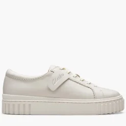 Clarks Damen Mayhill Walk D Passform Sneaker Off White