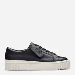 Clarks Damen Mayhill Walk Turnschuhe Black Leather