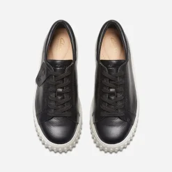 Clarks Damen Mayhill Walk Turnschuhe Black Leather