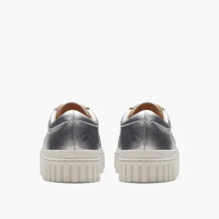 Clarks Damen Mayhill Walk Turnschuhe Silver Metallic
