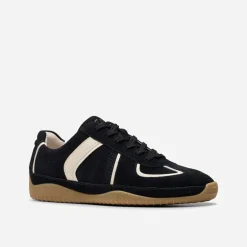 Clarks Damen Meridor Low Profile Turnschuhe Black Combi Sde
