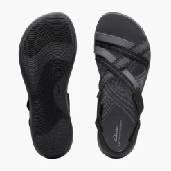 Clarks Damen Mira Ivy Sandalen Schwarz