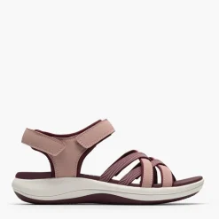 Clarks Damen Mira Shore Sandalen Maroon