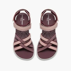 Clarks Damen Mira Shore Sandalen Maroon