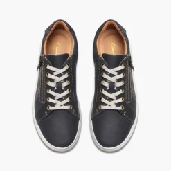 Clarks Damen Nalle Turnschuhe Navy Nubuck