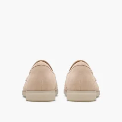 Clarks Damen Narini Edge Loafers Sand Suede