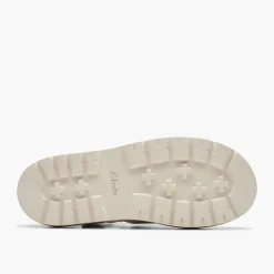 Clarks Damen Orianna Twist D-Fit Sandalen Off White