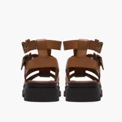 Clarks Damen Orinoco 3 Cove Sandalen Tan Leather
