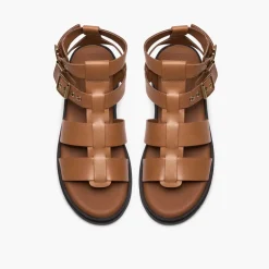 Clarks Damen Orinoco 3 Cove Sandalen Tan Leather