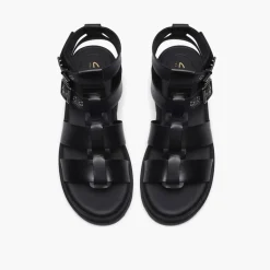 Clarks Damen Orinoco 3 Cove Sandalen Black Leather