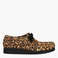 Clarks Damen Premium Wallabee Evosh D Schuhe Leopard