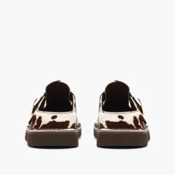 Clarks Damen Solsbury Mulesandalen Cow Print