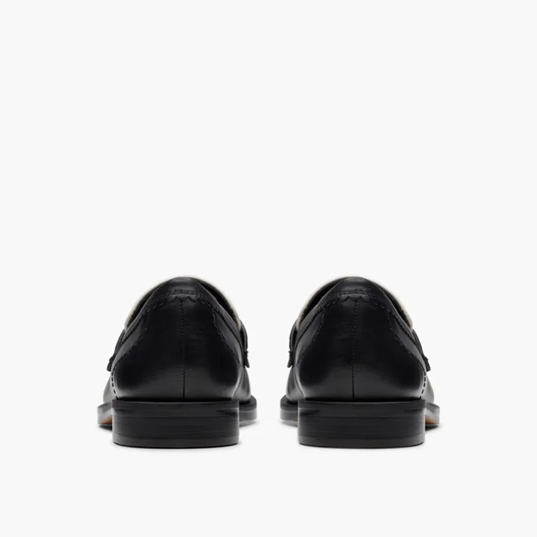 Clarks Damen Straven Edge Loafer Black Combi Leather