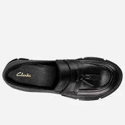 Clarks Damen Teala Loafer Black Leather