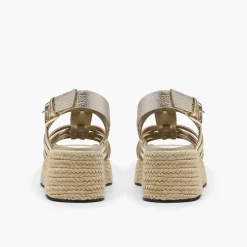 Clarks Damen Tessiah Riemen Sandalen Gold Leather