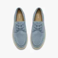 Clarks Herren Lockford Boot Schuhe Light Blue