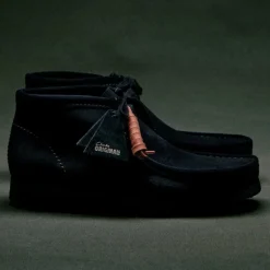 Clarks Herren Originals 2 Wallabee G Stiefel 1219 Black Suede