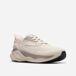 Clarks Herren Pace Turnschuhe Off White Combi