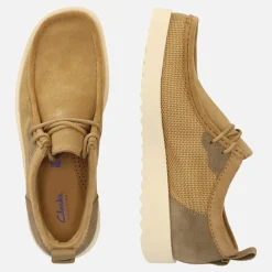 Clarks Herren Premium Ftr2lo Wallabee Schuhe Dark Sand Combi