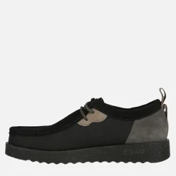 Clarks Herren Premium FTR2LO Wallabee Schuhe Black Combi