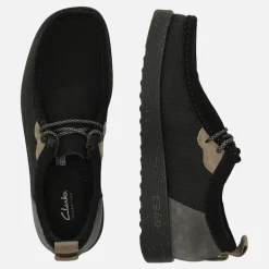 Clarks Herren Premium FTR2LO Wallabee Schuhe Black Combi