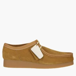 Clarks Herren Premium Wallabee Evo G Schuhe Ochre Suede