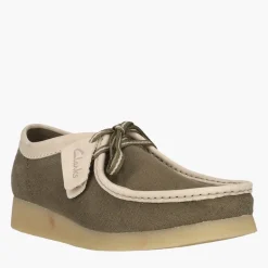 Clarks Herren Premium Wallabee Evo G Schuhe Olive Combi