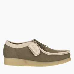 Clarks Herren Premium Wallabee Evo G Schuhe Olive Combi
