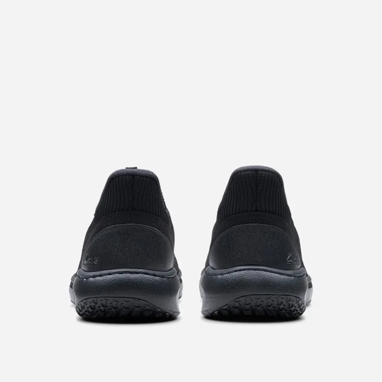 Clarks Herren Pro Free Strick Turnschuhe Black Knit