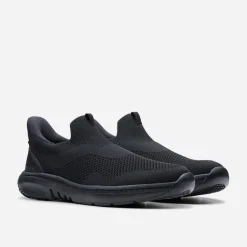 Clarks Herren Pro Free Strick Turnschuhe Black Knit
