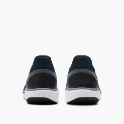 Clarks Herren Pro Free Strick Turnschuhe Navy Knit