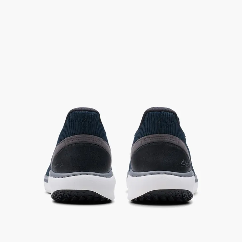 Clarks Herren Pro Free Strick Turnschuhe Navy Knit