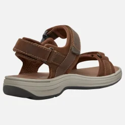 Clarks Herren Saltway Edge Weite Passform Sandalen Light Tan Leather