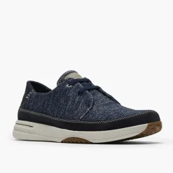 Clarks Herren Schnürschuhe Navy Combi