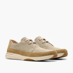 Clarks Herren Schnürschuhe Sand Combi