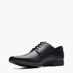 Clarks Herren Sidton Schnürschuhe Black Leather