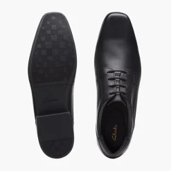 Clarks Herren Sidton Schnürschuhe Black Leather