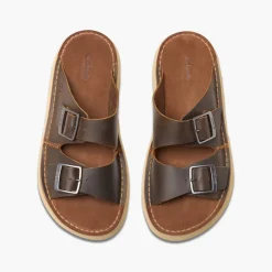 Clarks Herren Solsbury Sandalen mit zwei Riemen Beeswax Leather