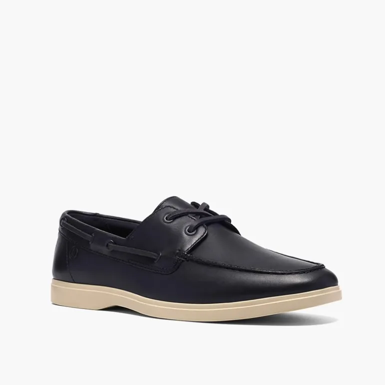 Clarks Herren Torford Boot Schuhe Navy Leather