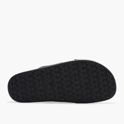 Clarks Herren Torford Kreuz Riemen Sandalen Black Leather